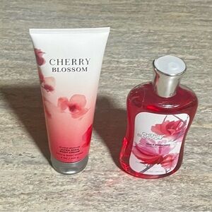Bath and Body Works Cherry Blossom Bath & Body Cream Set - Pink